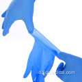 Sarung Tangan Nitril Biru Bubuk Gratis untuk Penggunaan Medis